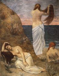 Pierre Puvis de Chavannes Young Girls on the Edge of the Sea china oil painting image